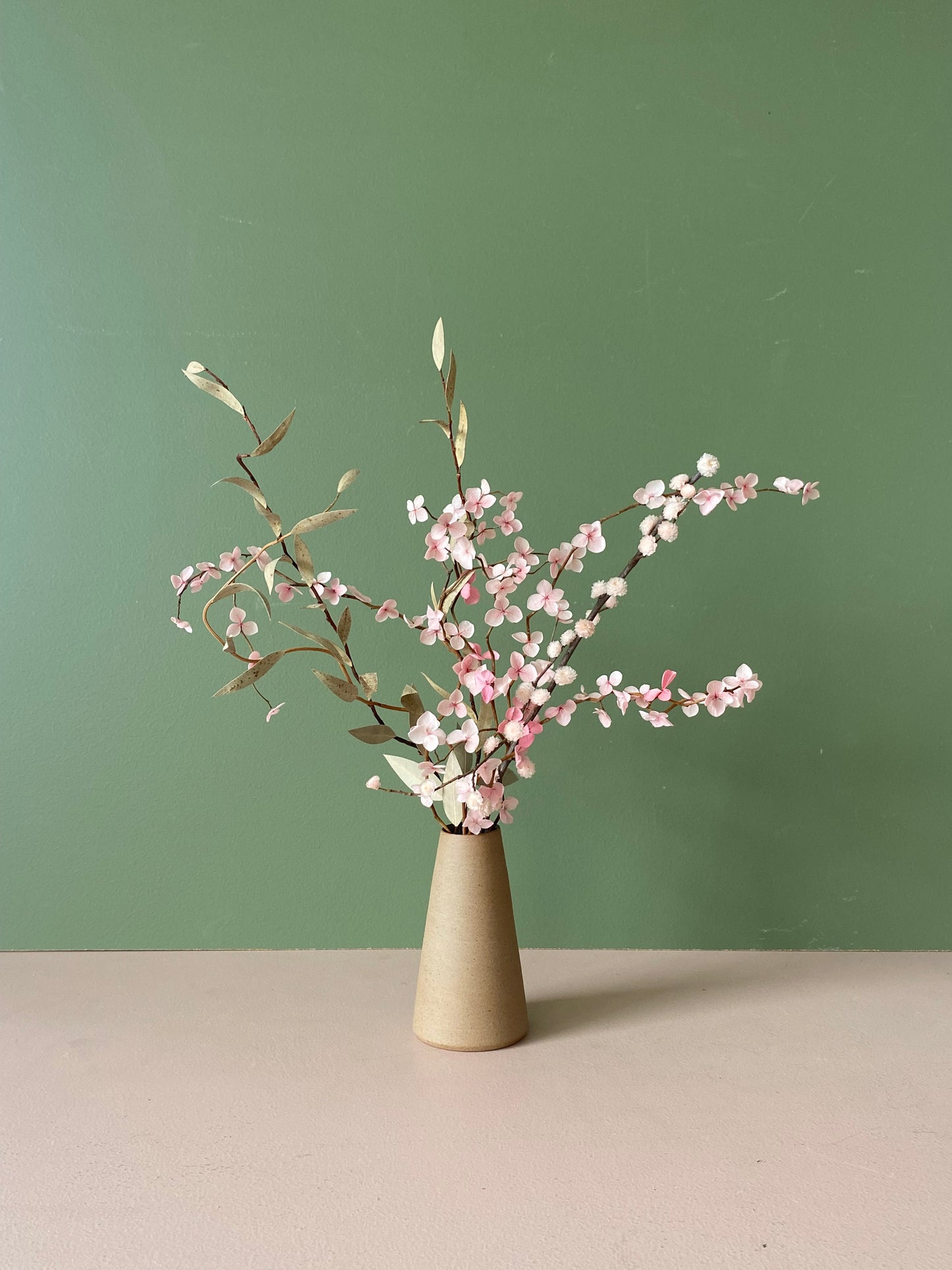 Ikebana Inspired Dried Floral Arrangement