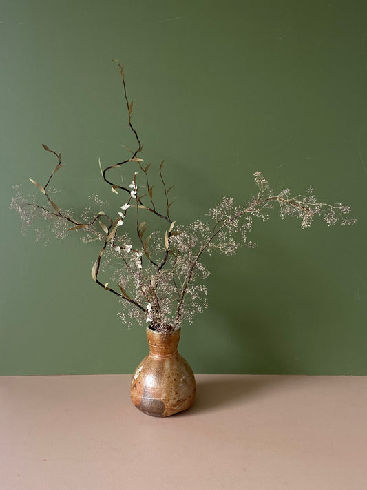 Ikebana Inspired Dried Floral Arrangement