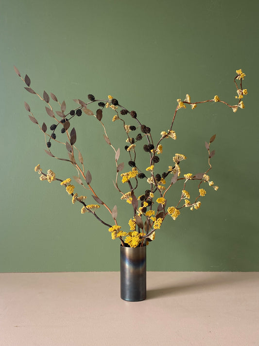 Ikebana Inspired Dried Floral Arrangement