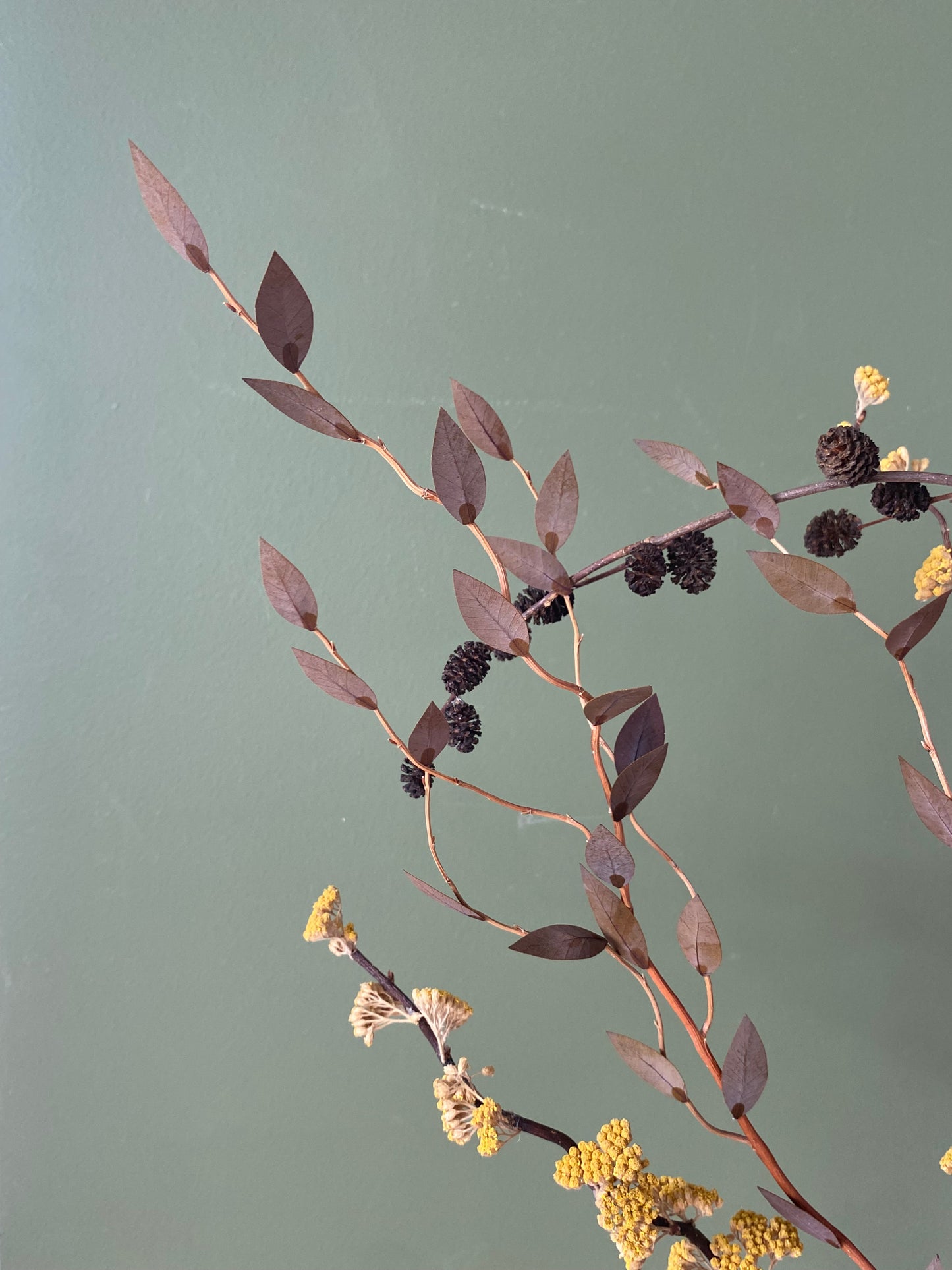 Ikebana Inspired Dried Floral Arrangement